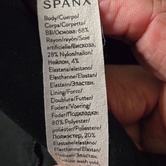 Spanx The Perfect Black Ankle Pull On Pants Slimming Career Size M - Picture 6 of 6